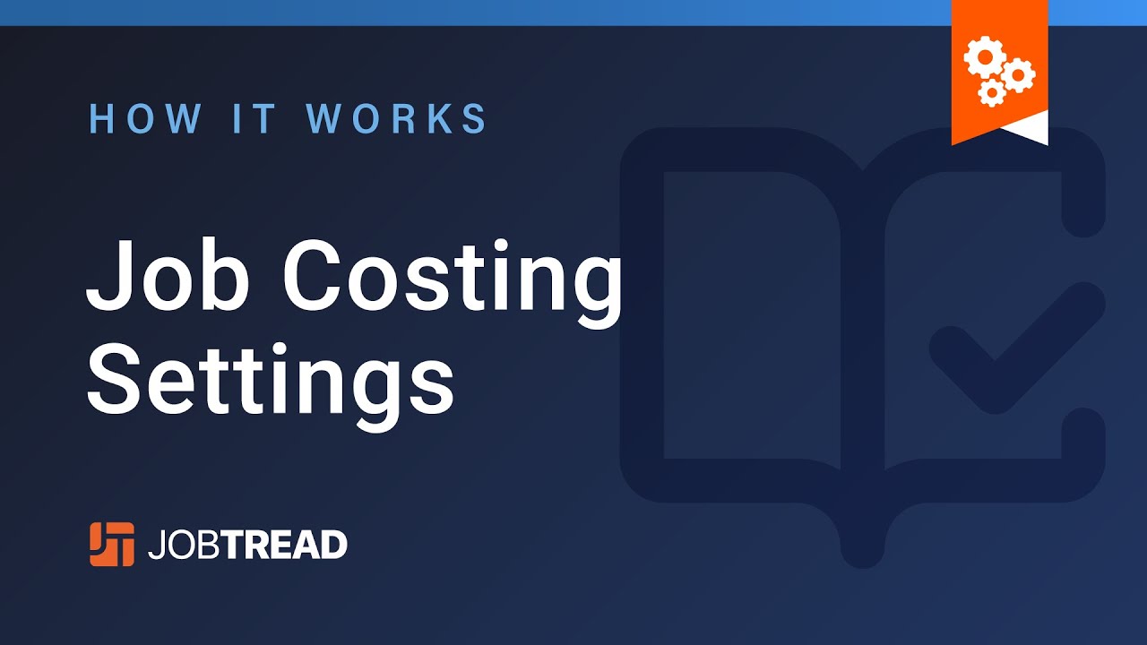 Job Costing Settings