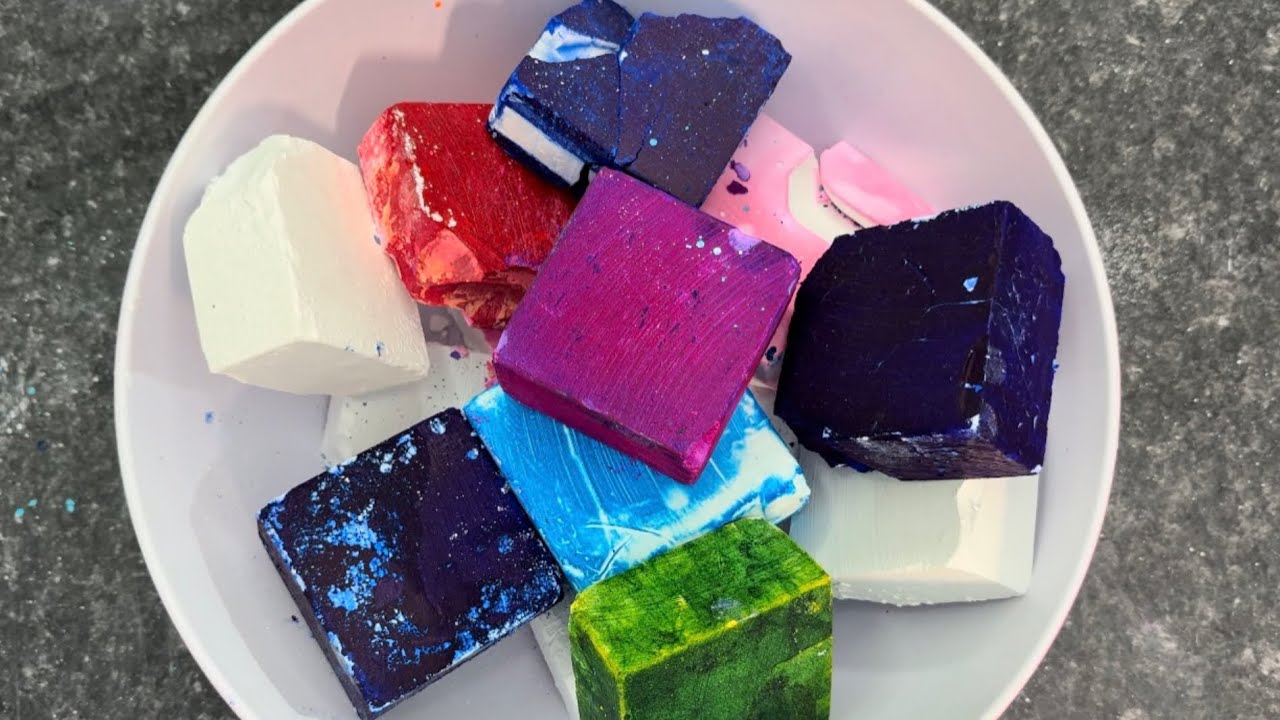 Dyed Chalk Variety Bowl 💖✨ Gym Chalk ASMR 