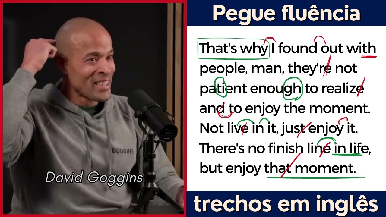 Evolua o seu Inglês Falado | Leitura Guiada (David Goggins)
