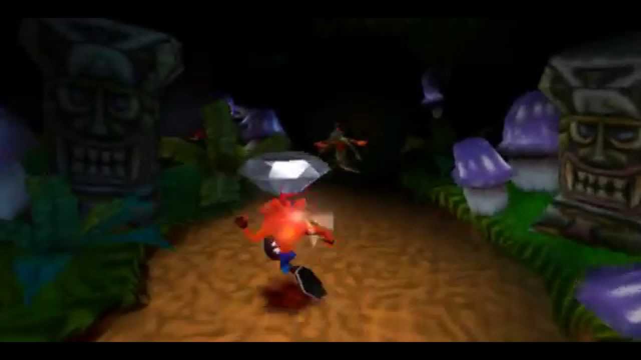 Crash Bandicoot 2 - Level 23: Night Fight [100% Completed]