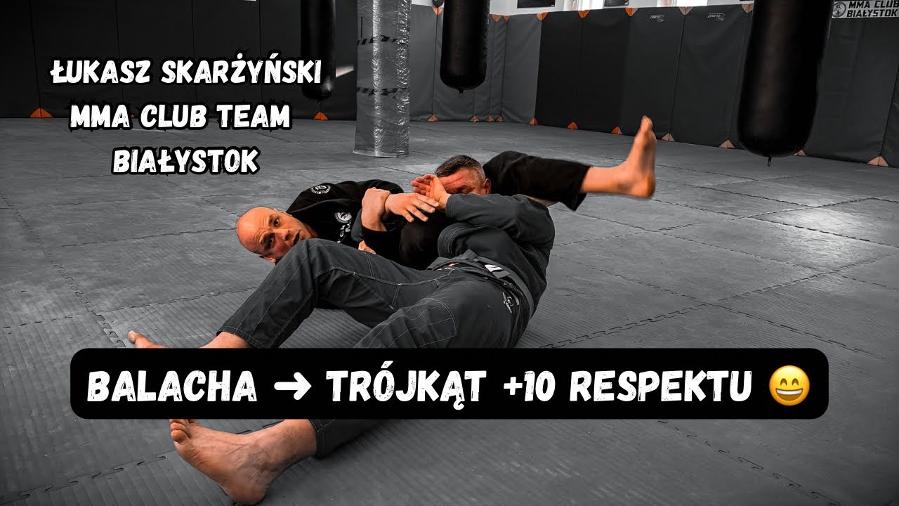 Podstawy BJJ | +10 do respektu i poddanie gdy blokuje balachę (armbar) | Łukasz Skarzyński MMA
