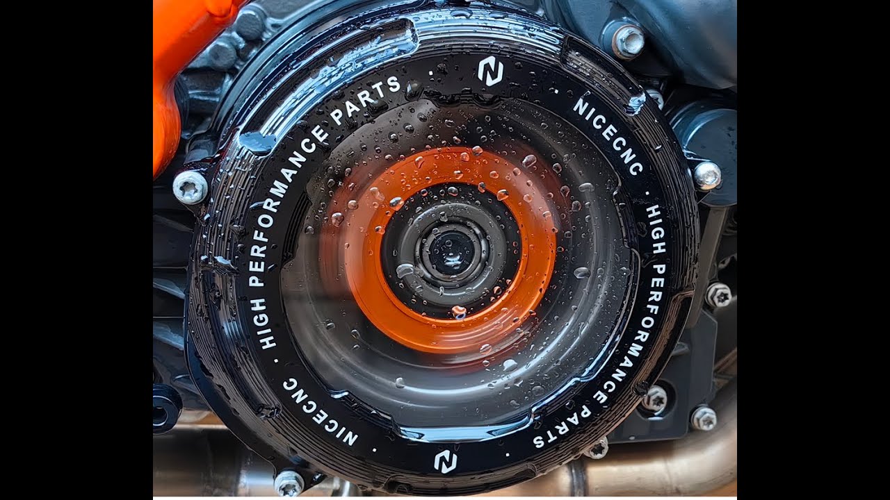 1290 Super Duke R Clear Clutch Cover Install - NICECNC