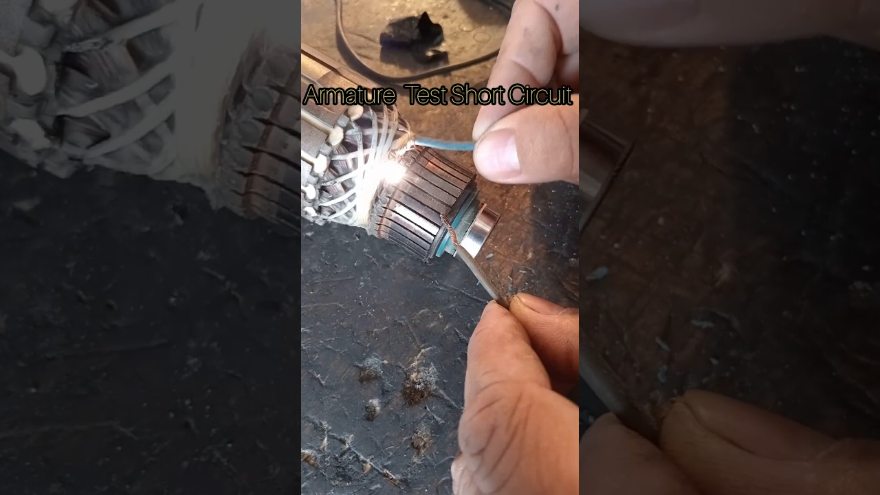 Armature Test Short Circuit #shortvideo #shortfeed #tending