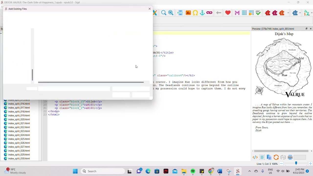 Creating an EPUB from a Word Document for your Book