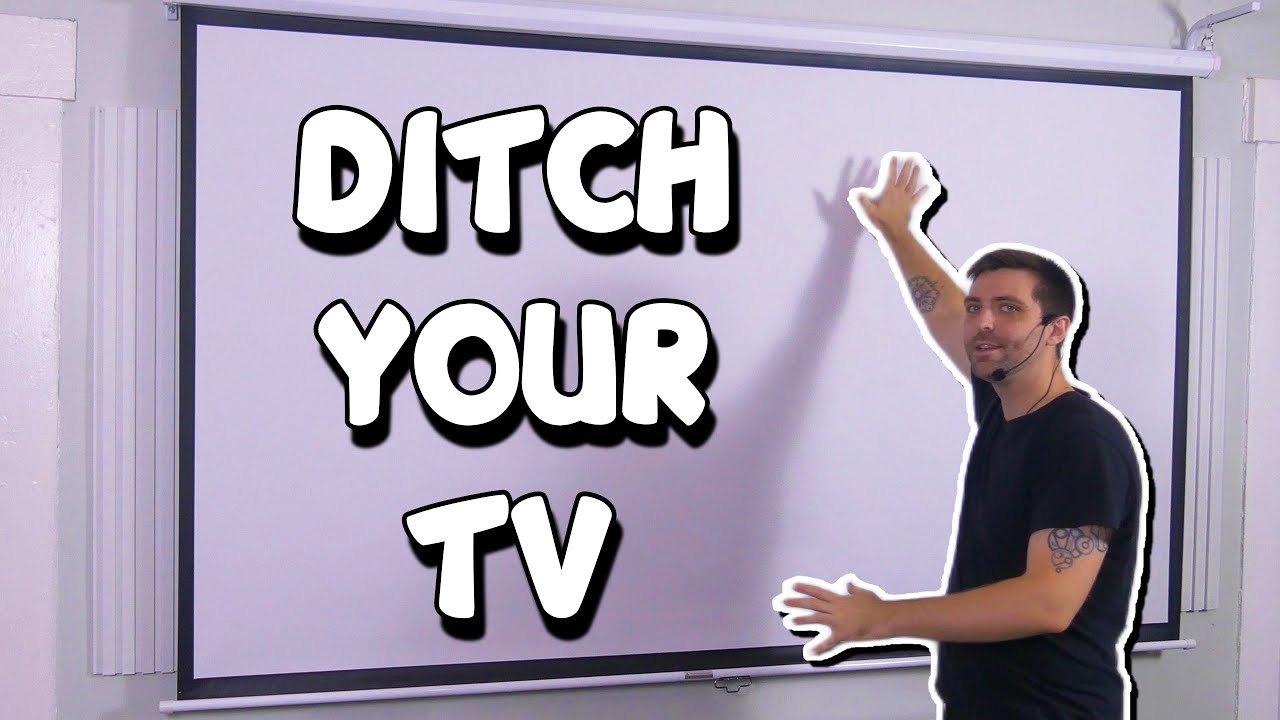 BETTER Than My 4k TV! | Akia Screens 110 inch Pull Down Projector Screen | 16:9 Retractable