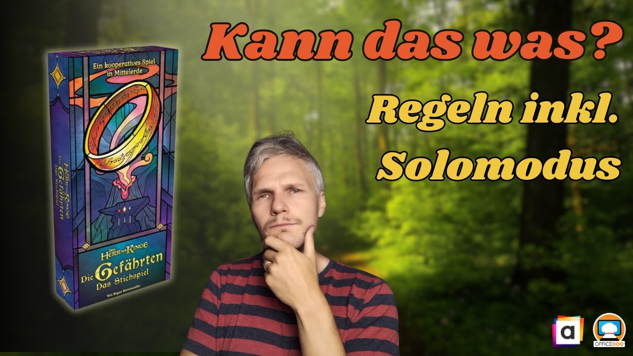 💍 Der Herr der Ringe: Die Gefährten – Das Stichspiel 🌋 -  Spielregeln und Let's Play + Solomodus