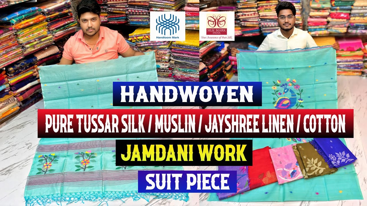 Pure Tussar Silk | Pure Muslin | Pure Jayshree Linen & Cotton Jamdani Suit Manufacturer