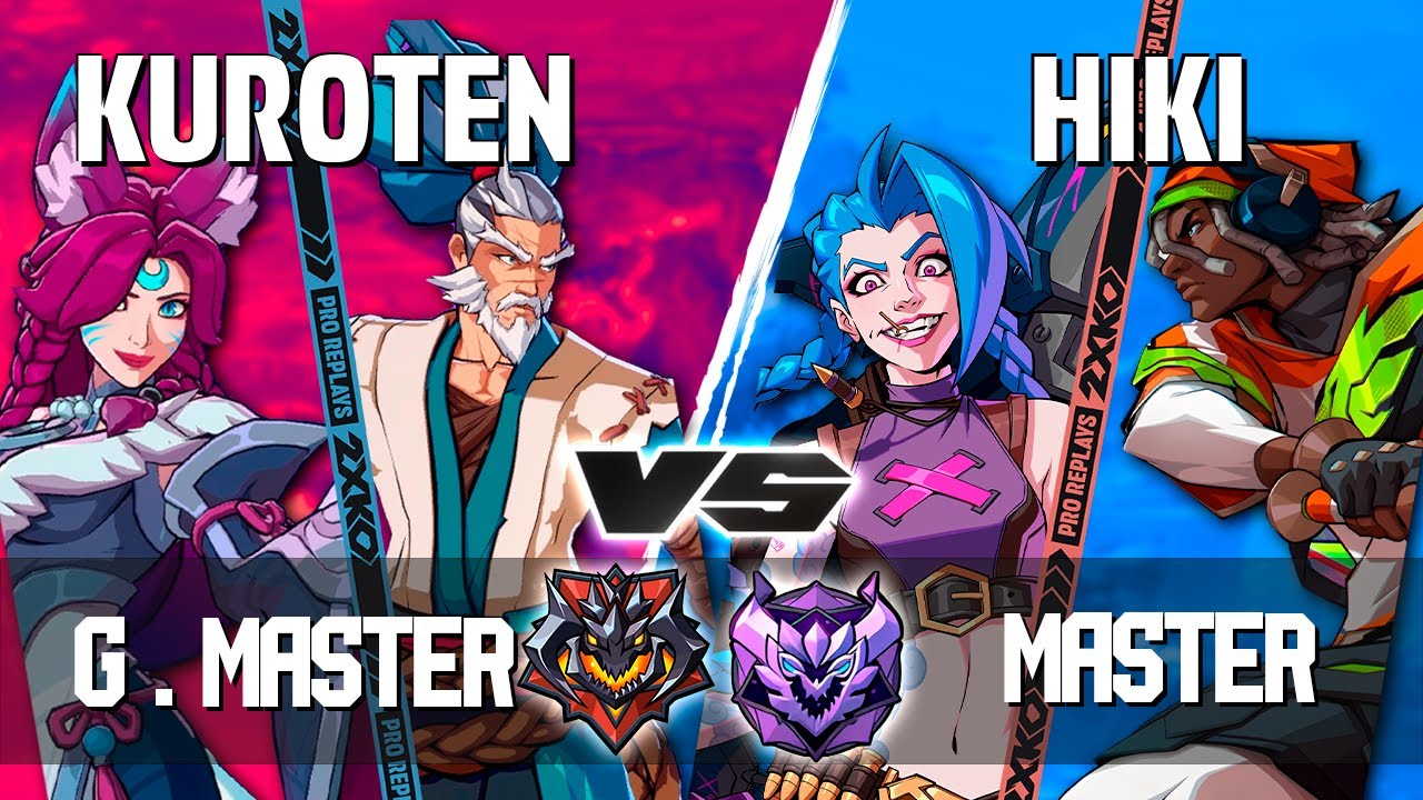 2XKO ▰ KUROTEN (Yasuo-Ahri) vs HIKI (Jinx-Ekko) ▰ 2XKO Pro level replays