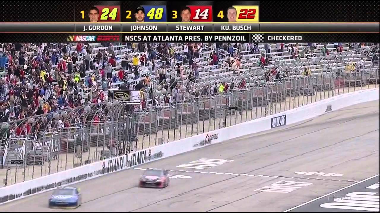 Jeff Gordon Career Win #85 2011 AdvoCare 500 At Atlanta Finish HD