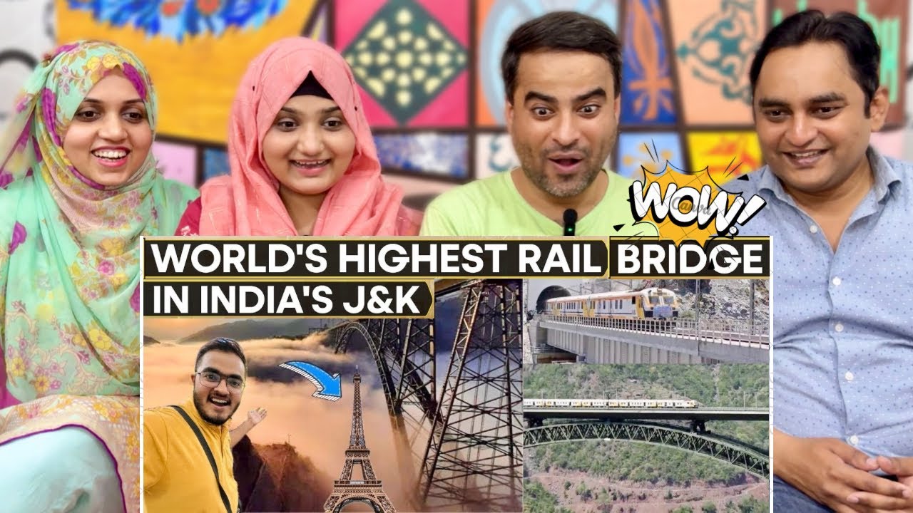 World's Tallest Railway Bridge! | Jammu To Srinagar Train Via Chenab Bridge | Amber Rizwan Reaction!