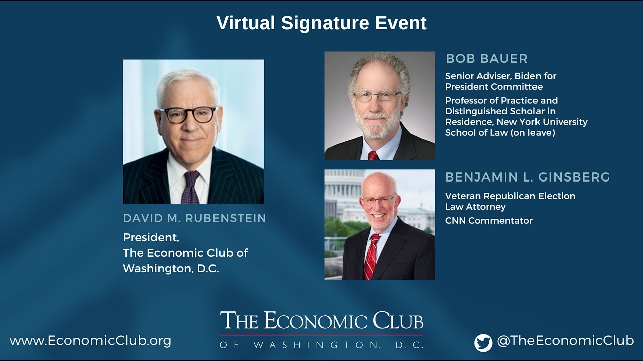 David Rubenstein Interviews Political Law Experts: Bob Bauer and Benjamin L. Ginsberg