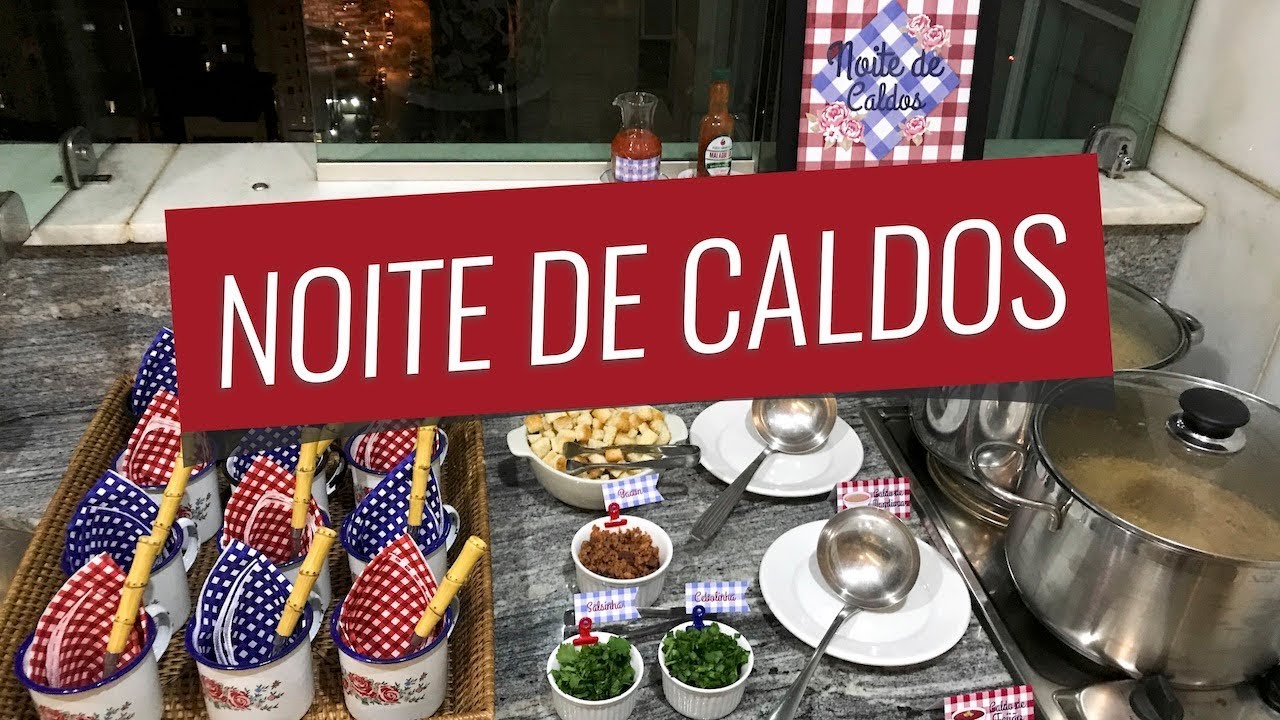 RECEBENDO AMIGOS PARA NOITE DE CALDOS