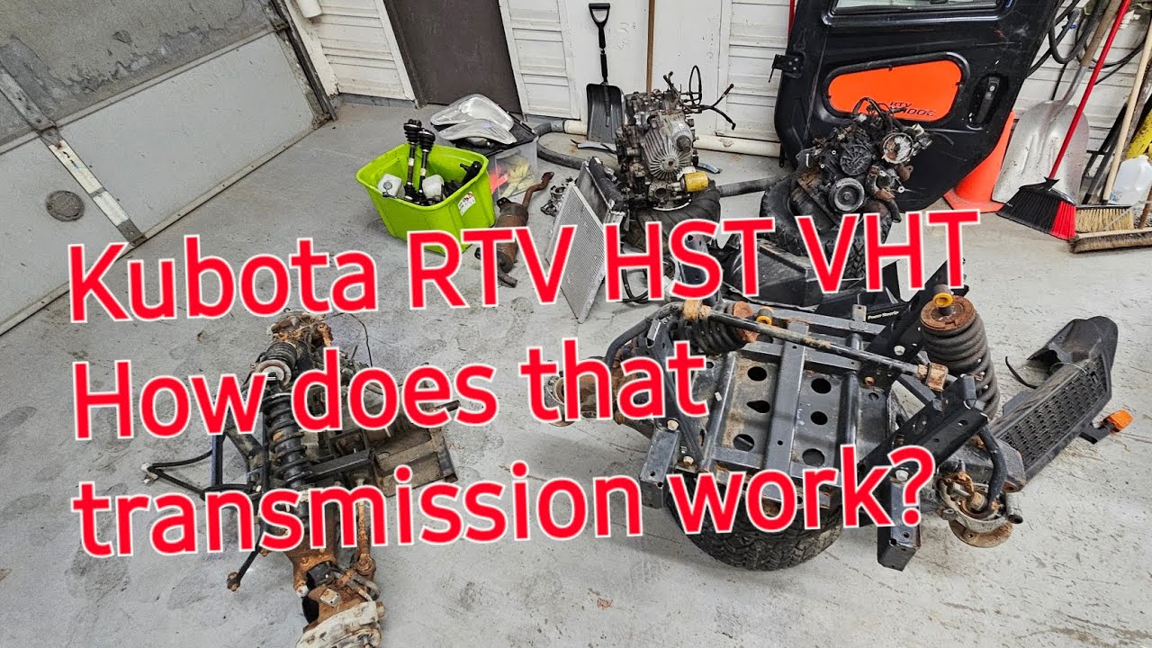 How does a HST transmission work? Let's look at this Kubota RTV X 1100 c