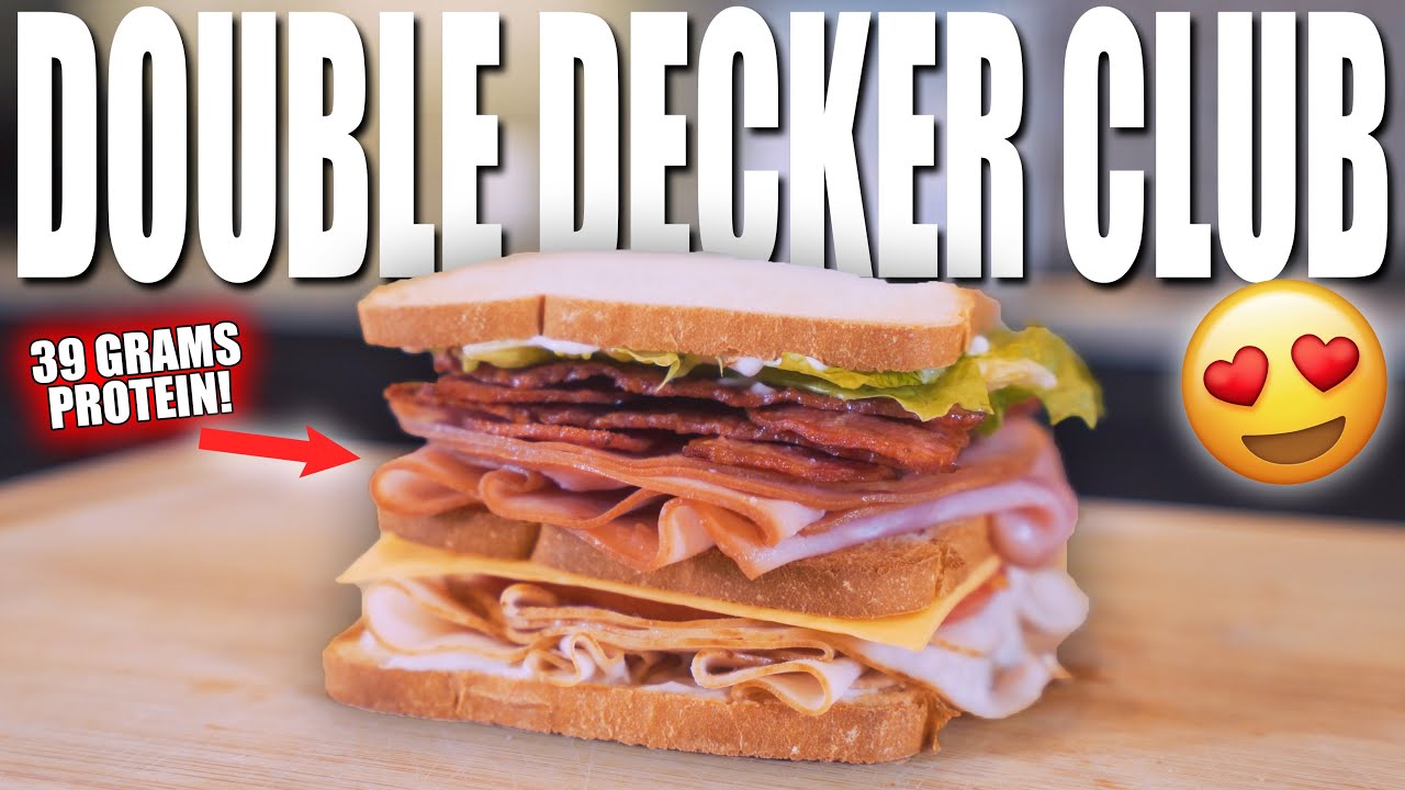 ANABOLIC DOUBLE DECKER CLUB | Easy High Protein Grab & Go Lunch Sandwich