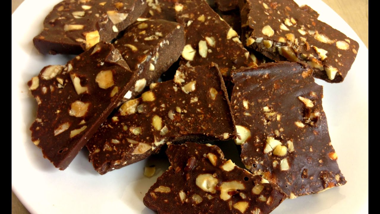 Homemade Sugar Free Chocolate Bark