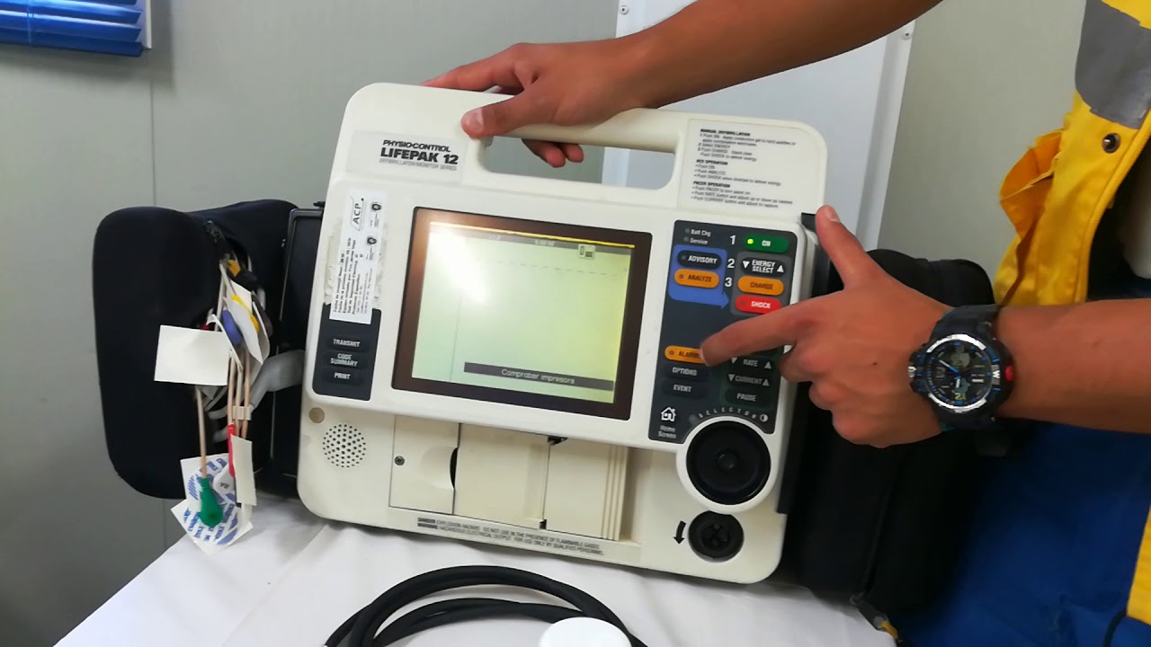 Explicación funcionamiento básico Lifepak 12