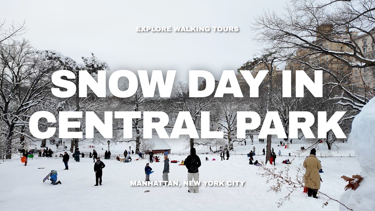 NYC Snow Day | Sledding in Central Park's Pilgrim Hill