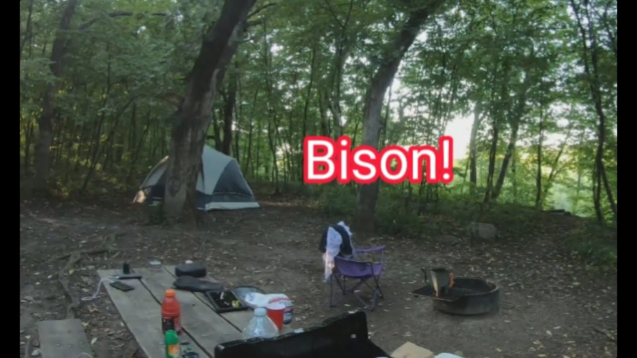 Out camping at Minneopa state park in Mankato, Minnesota.