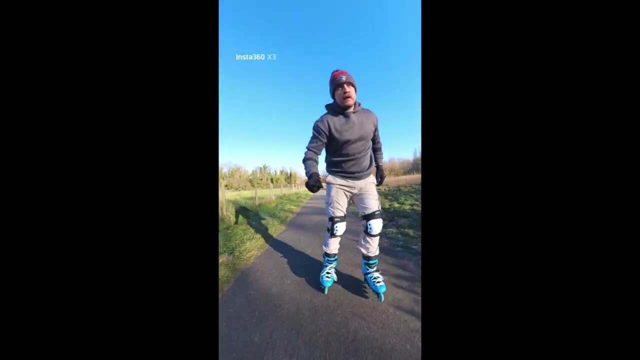 Learning To Skate. Icy Slopes And Close Calls. #brskates #inlineskating #rollerblading #frskates 
