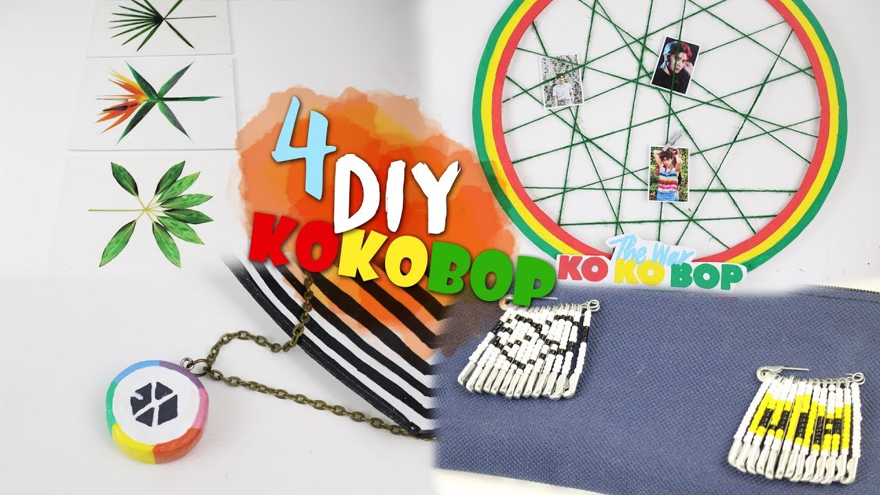 DIY KPOP: 4 DIY EXO KOKOBOP |K-freakEnglish| EXO COMEBACK, KOKOBOP, THE WAR
