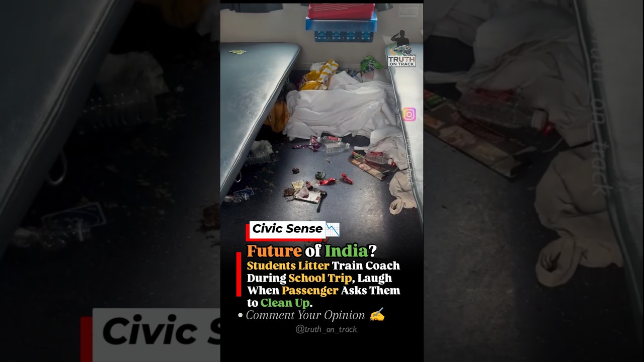 Future of India? Students Litter Train Coach and Laugh When Asked to Clean Up