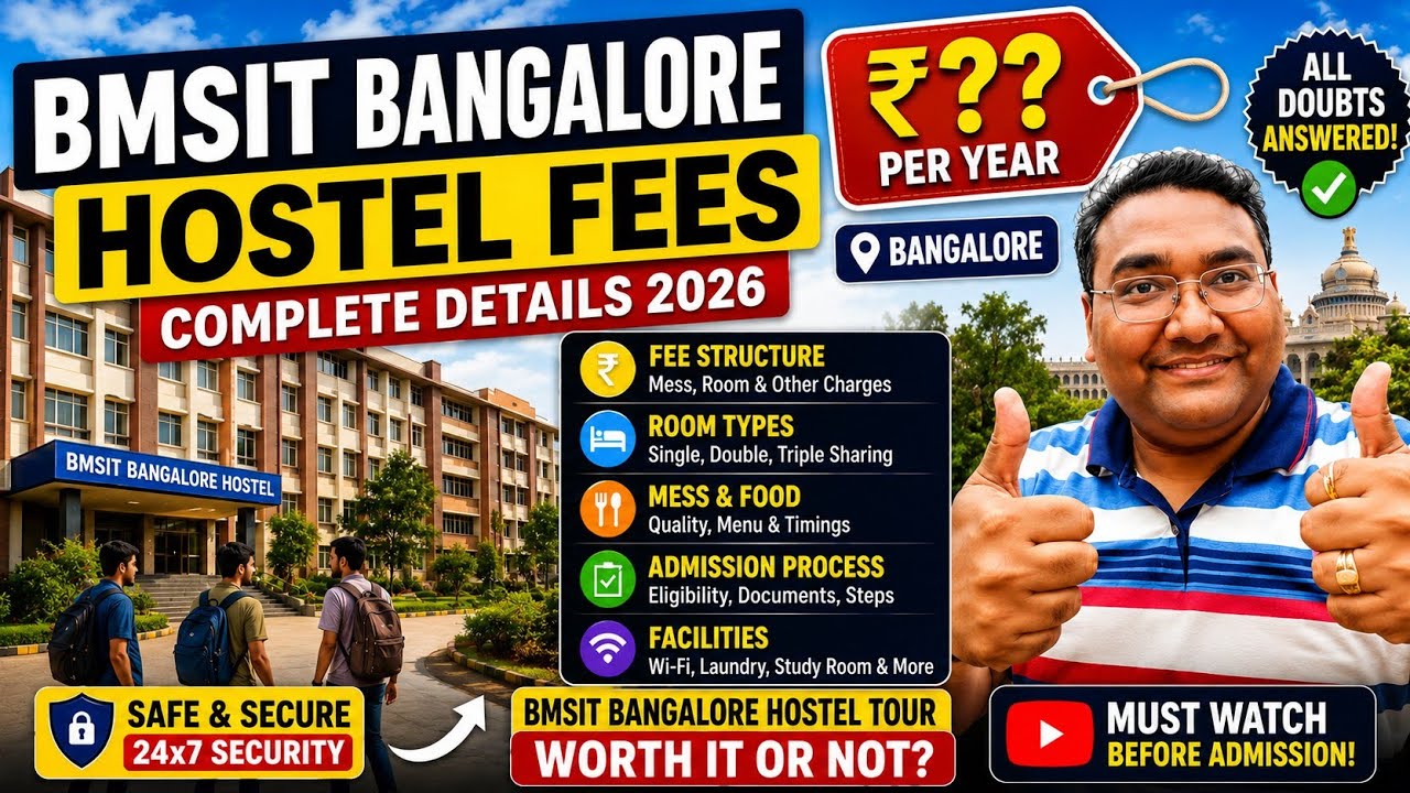 BMSIT College Yelahanka Bangalore|Hostel fees structure|BMSCE|Kcet counselling|Comedk choice filling