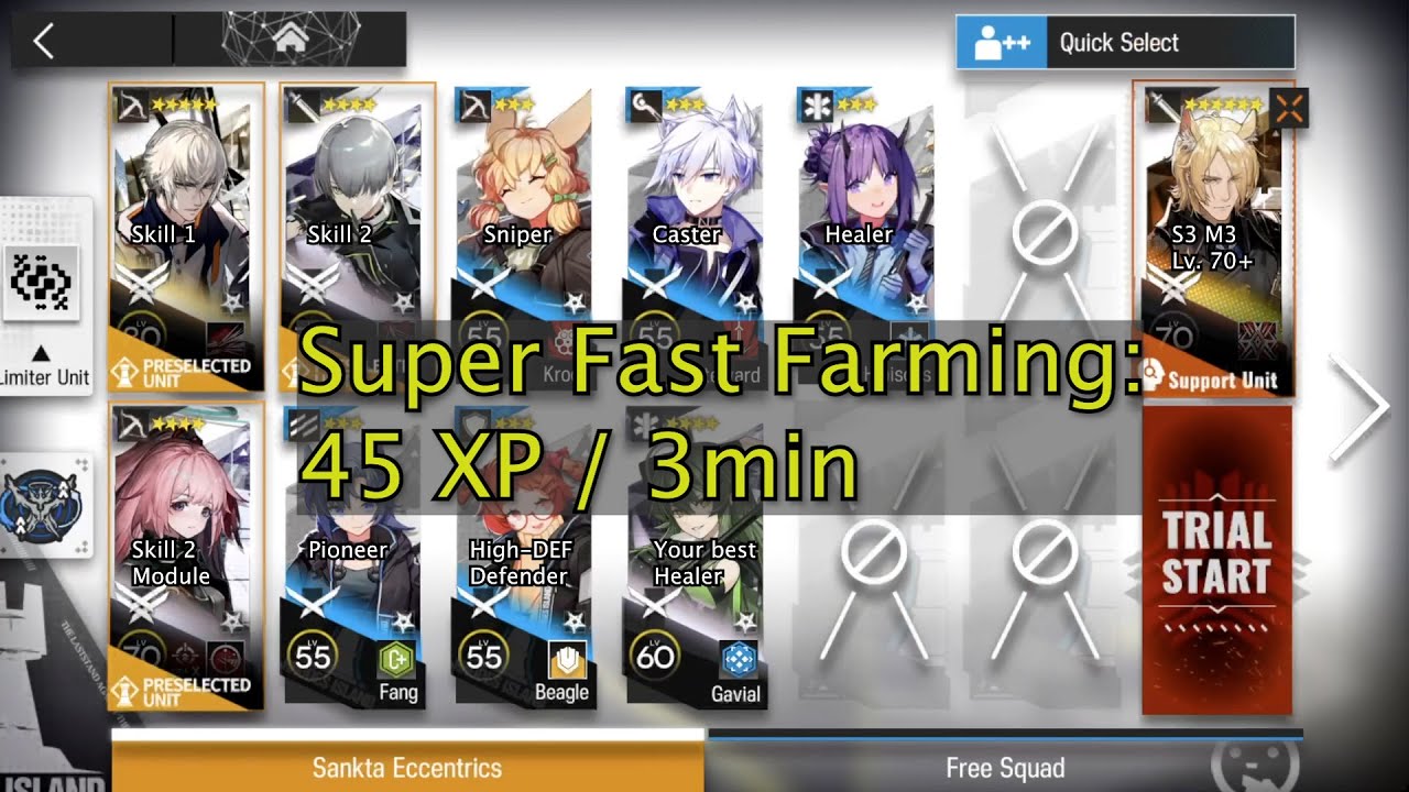 Trials for Navigator #2 Super-Fast Farming | 15 XP/min | Młynar + 3/4-stars | Arknights