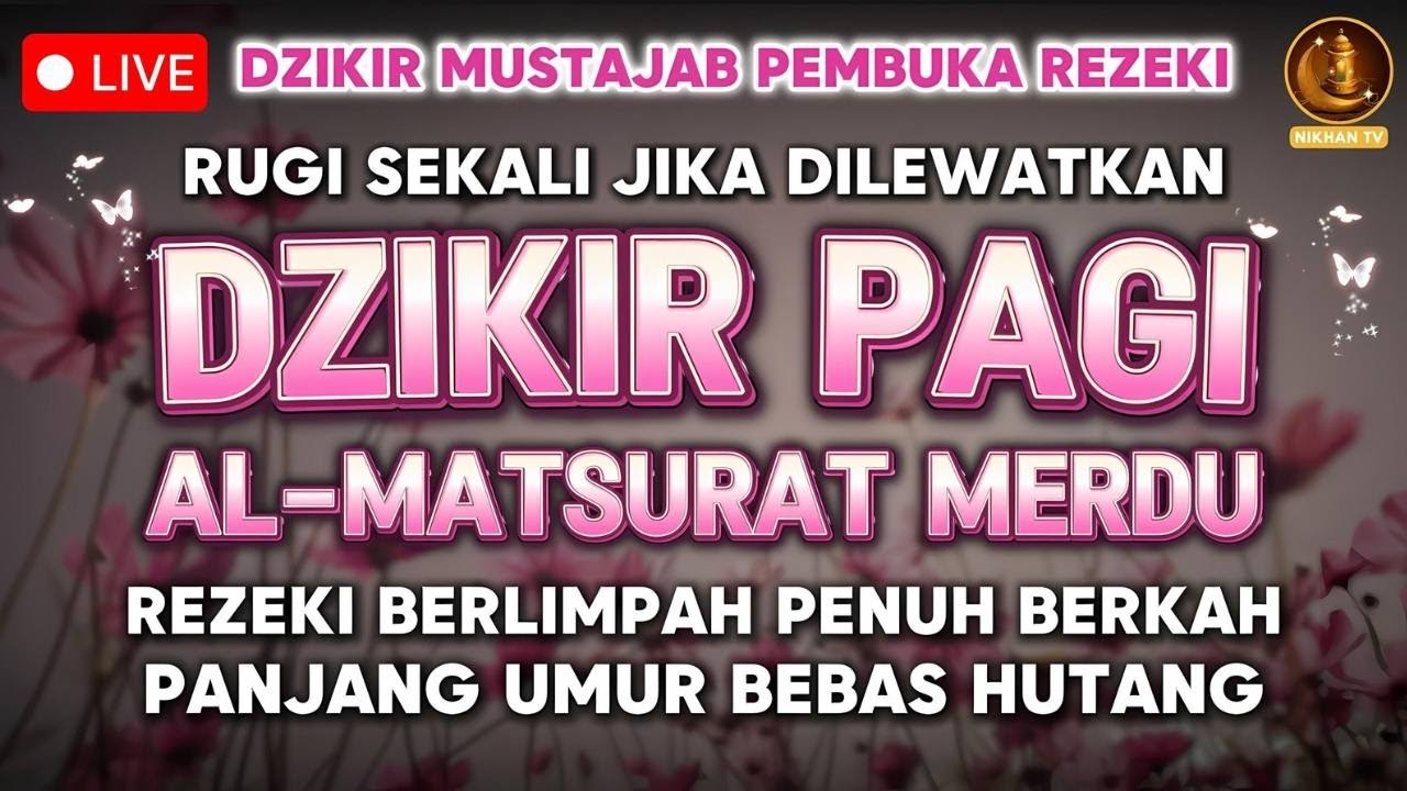 Putar 1x Saja! Dzikir Senin Pagi !! Mustajab Pembuka Rezeki Dari Segala Penjuru Zikir Lunas Hutang