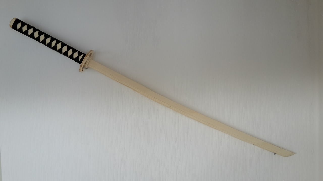 How to make your own wooden katana! ( version 2.0 ) - Free templates