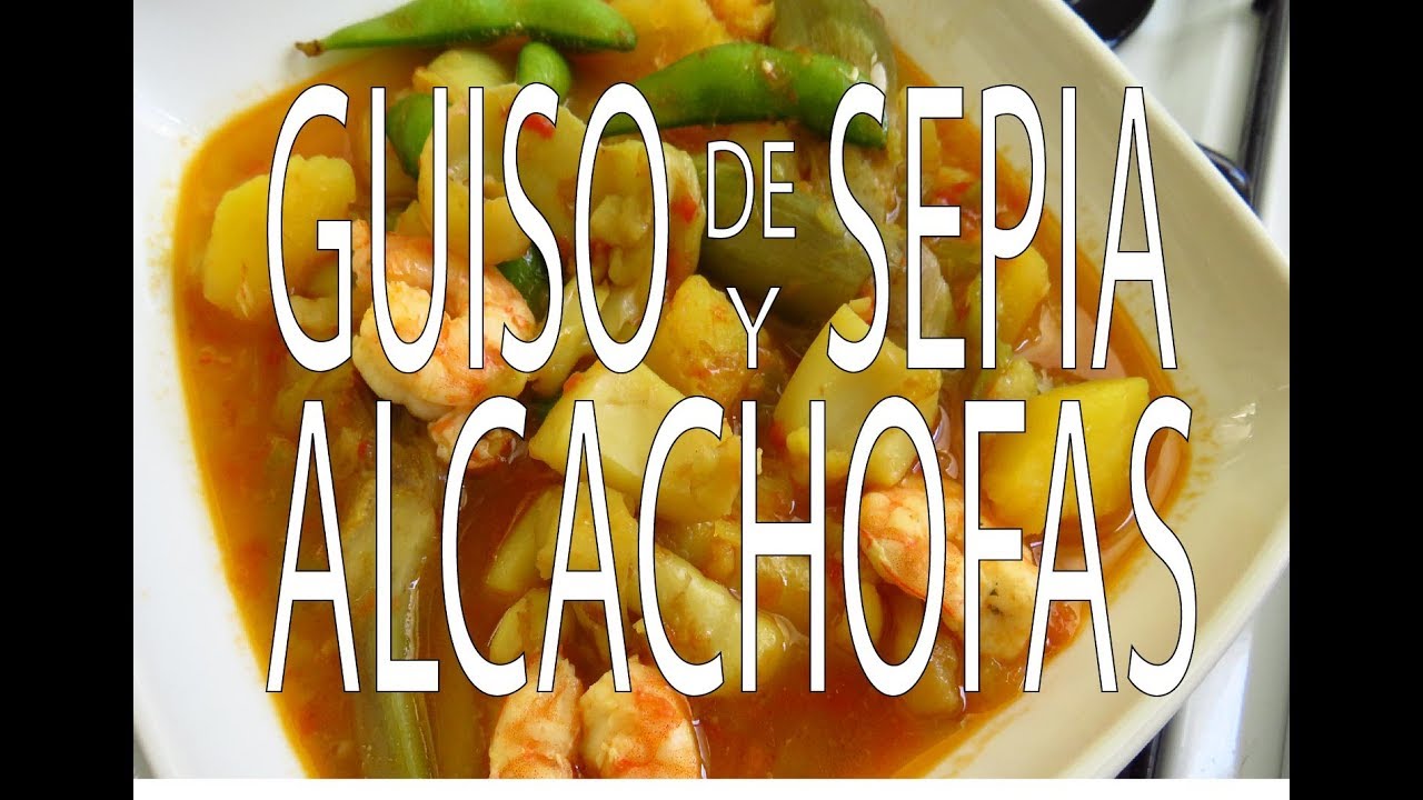 Guiso de Sepia y Alcachofas -  Fácil y Rápido