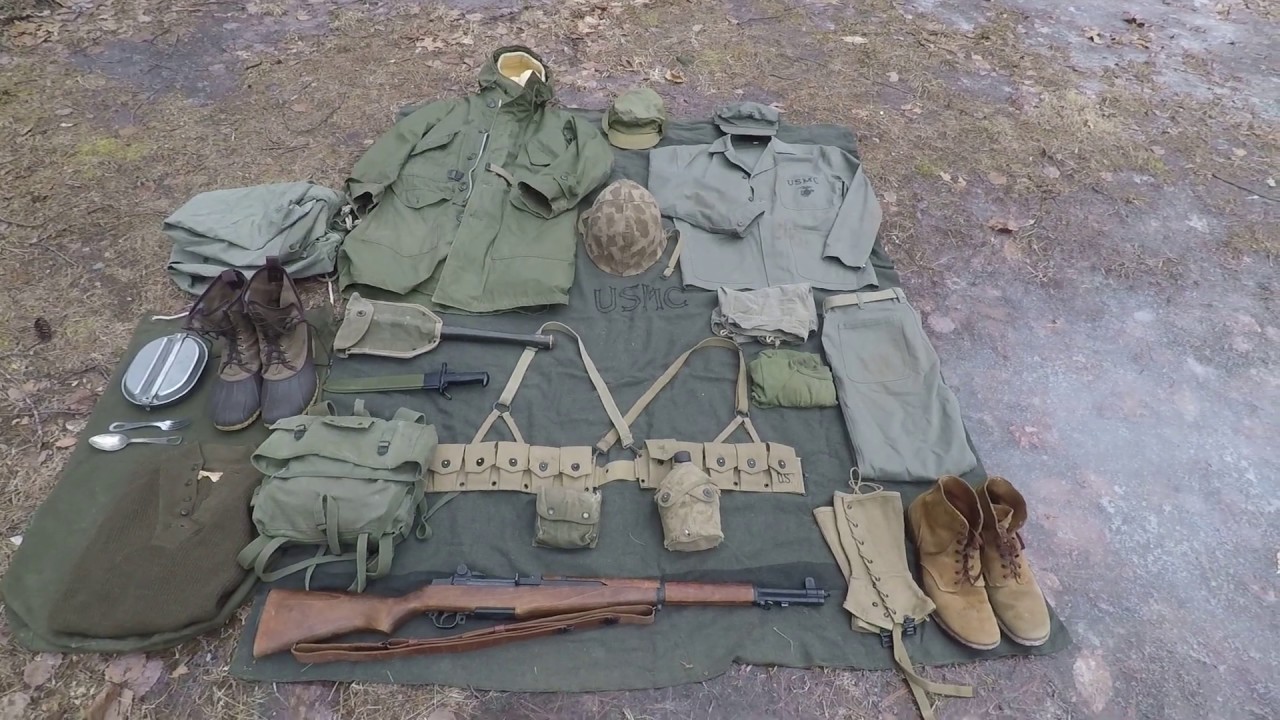 US Marines Kit in Korea 1950