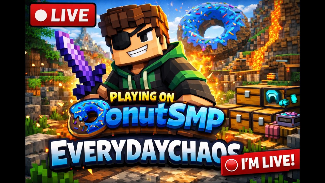 🔴DONUT SMP LIVE🔴 GAMBLING🔴 LOOTDROP🔴RATING BASES🔴