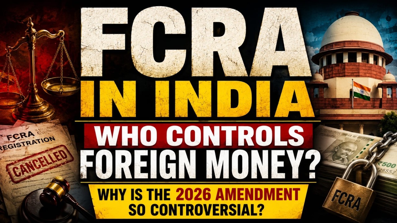 FCRA 2026 Explained: Foreign Funding, NGOs & the Government's New Powers | Vajiram and Ravi