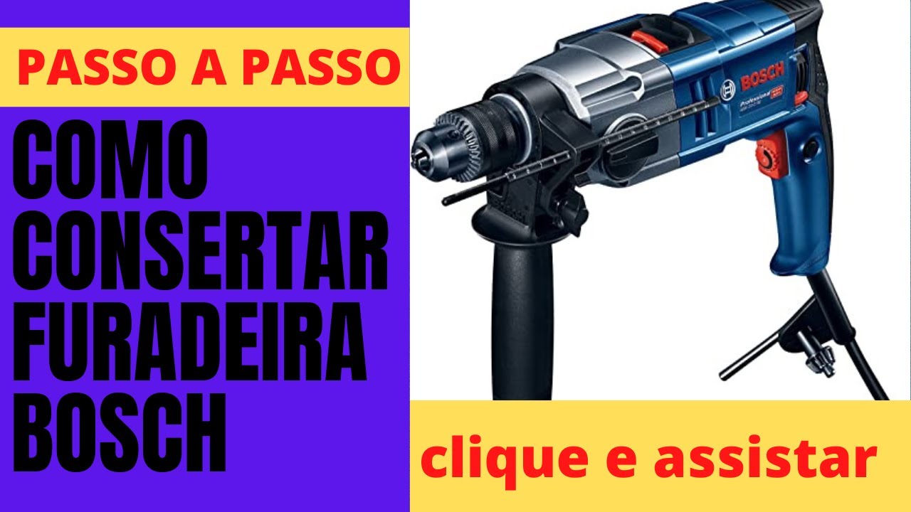 como consertar furadeira Bosch GSB 20-2 RE segunda parte #rontecferramentas