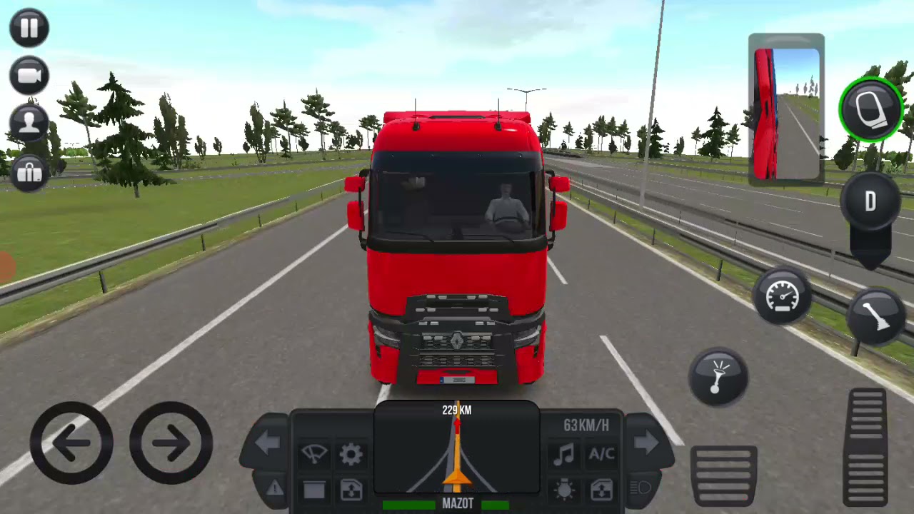 Truck simulator ultimate'de renault t range 2021 aldım ( gene çift dorse taşıdım çok zor)