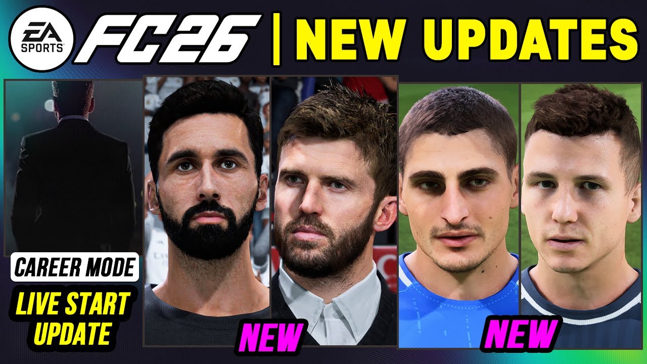 EA FC 26 NEWS | NEW Career Mode Updates, CONFIRMED Real Faces & Transfers ✅