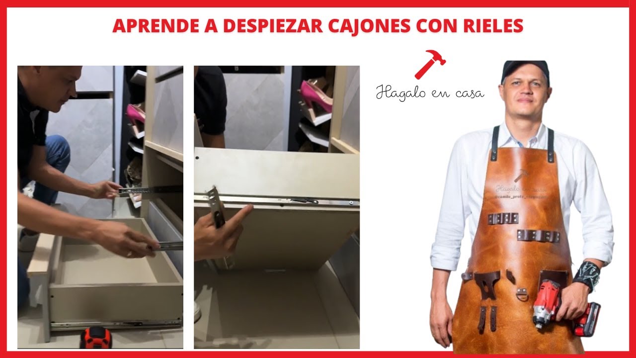 Aprende a hacer cajones con rieles desde cero