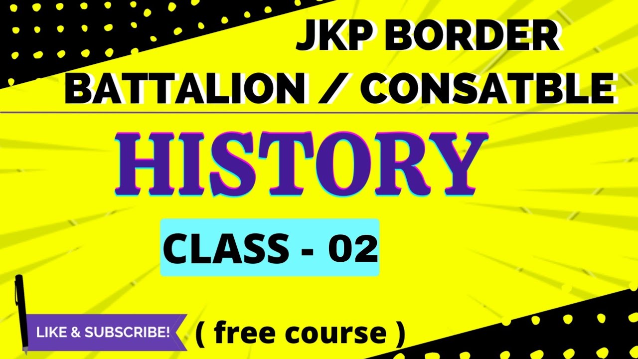 JKP Constable 2026 History Part 02 | JK Police Constable GK Class 2026