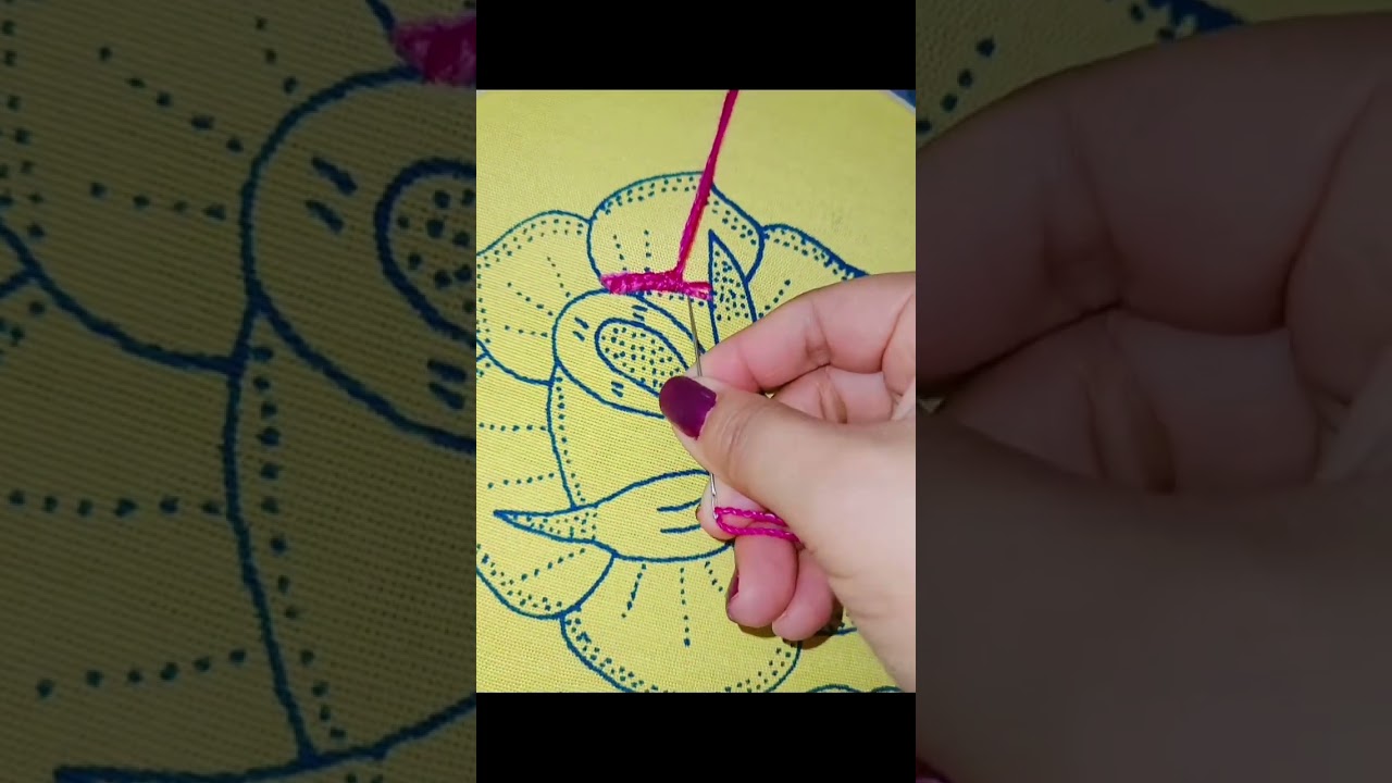 Cómo bordar con punto panal? #puntopanal #ideasbordados #hechoamano