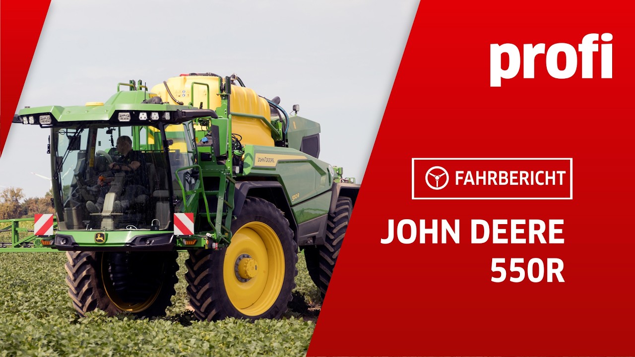 Selbstfahrende Spritze John Deere 550R | profi #Fahrbericht