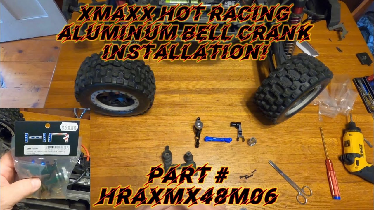Traxxas XMaxx Hot Racing Aluminum Bell Crank Installation!