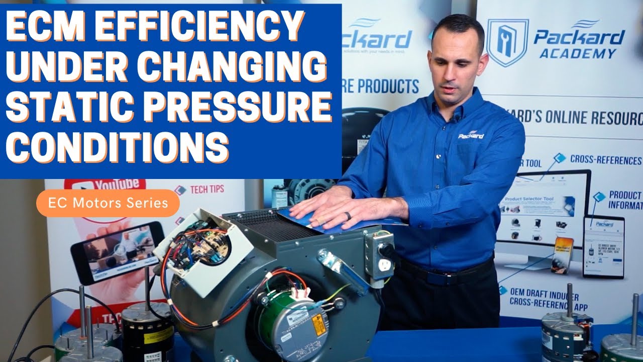 ECM Efficiency Under Changing Static Pressure Conditions