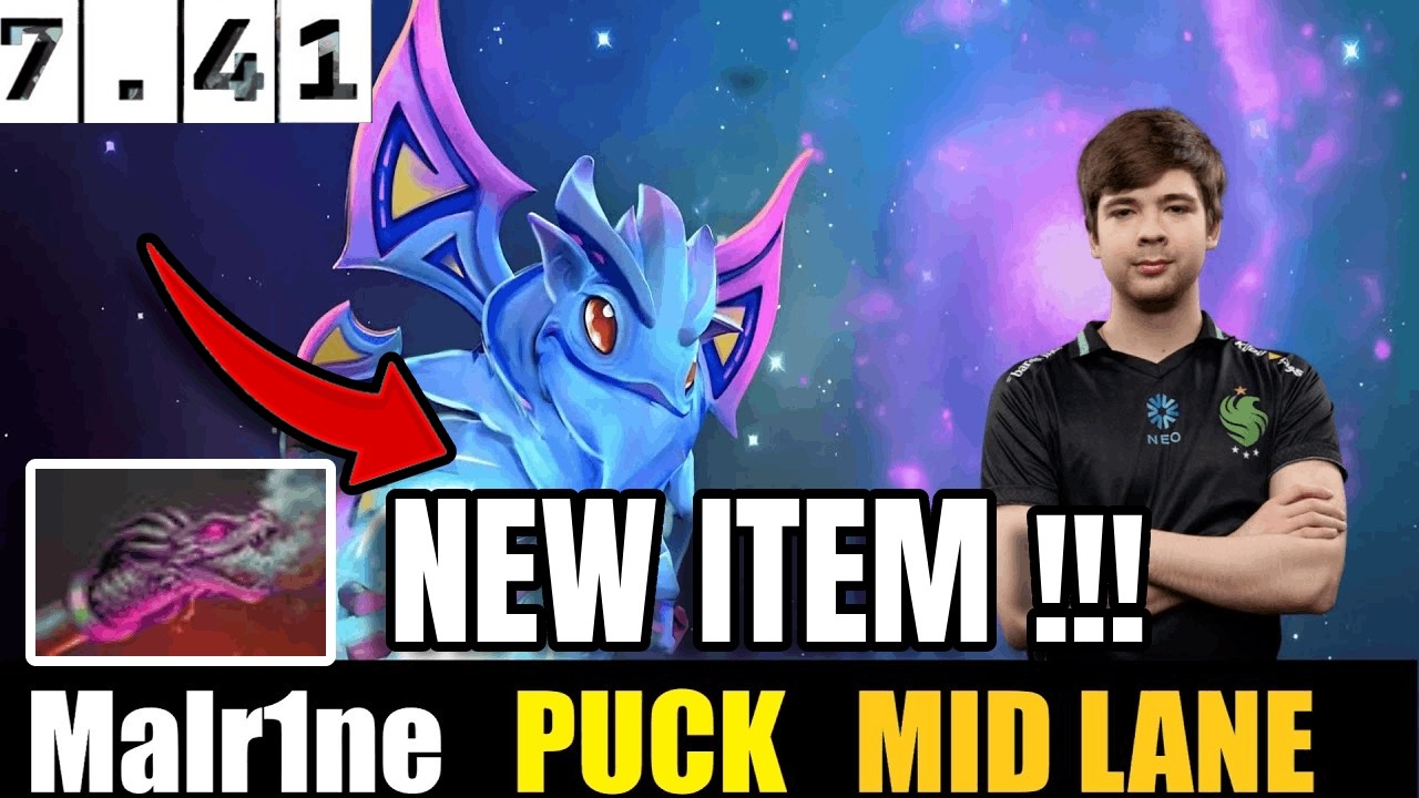 🤯 Malr1ne  PUCK Destroy the match NEW PATCH  7.41. DOTA 2 HIGHEST MMR MATCH#dota2   #dota2gameplay