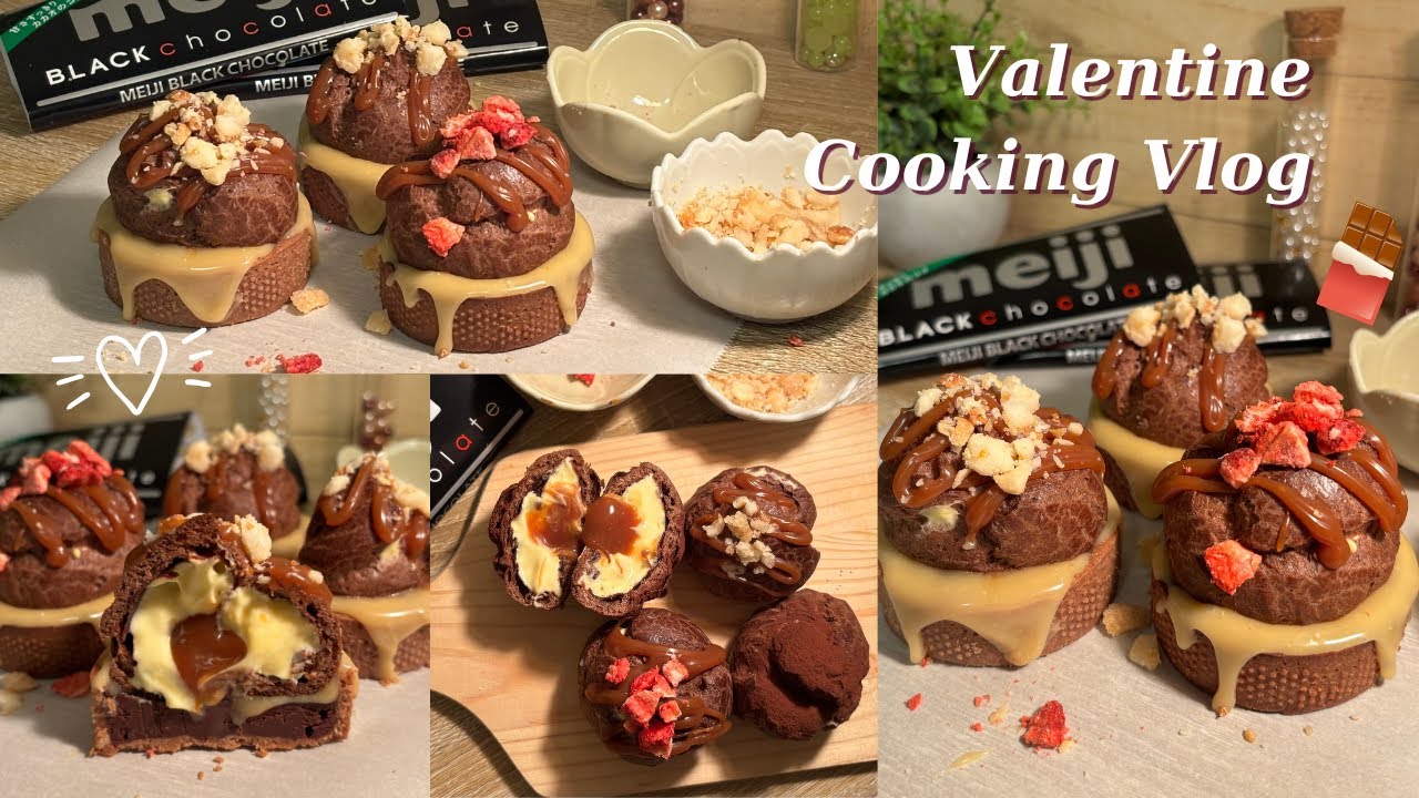 【反則級💕】彼氏の好きを詰め込んだキャラメルシュータルト爆誕【Cooking Vlog】