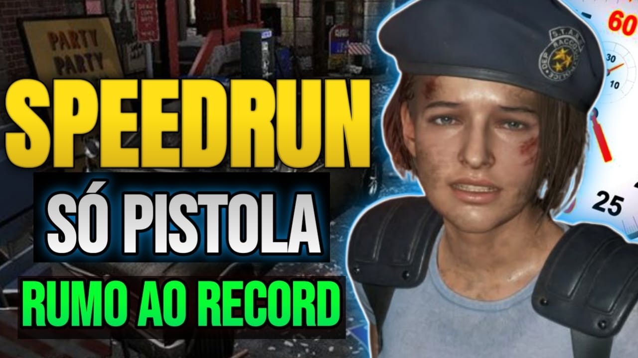 🔴Resident Evil 3 Remake Speedrun Handgun Only | Rumo ao Recorde | Gameplay PT-BR