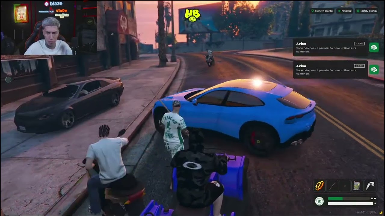 RESENHA PURA! YURI22 JOGANDO GTA RP TORCIDAS!