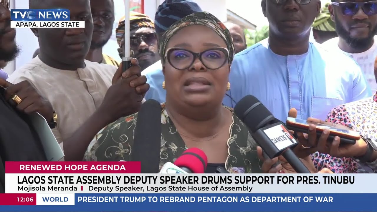 Lagos State Assembly Deputy Speaker Drums Support For President Tinubu