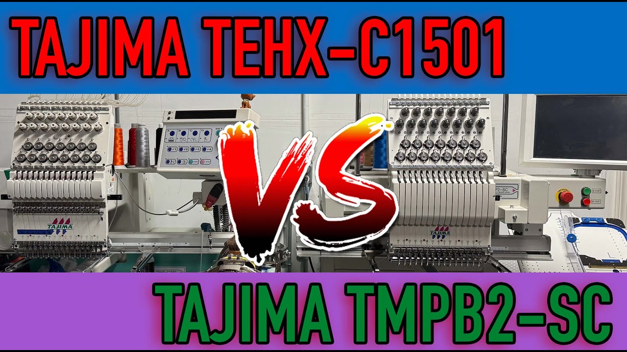 TAJIMA TEHX-C1501 VS TAJIMA TMPB2-SC : LETS SEE WHO FINISHES FIRST (S:11 Vlog 14)