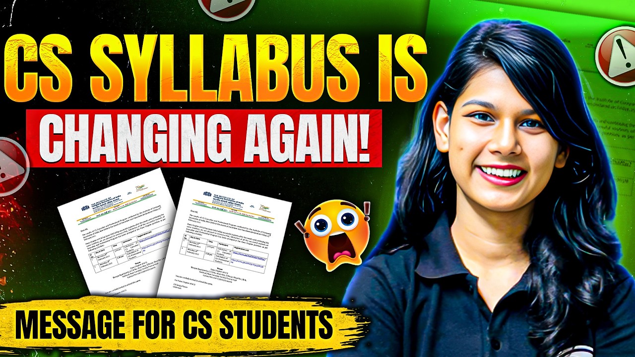 CS Syllabus is Changing Again? 🚨 Important Update for Every CS Student | CS Mehandi Ma'am