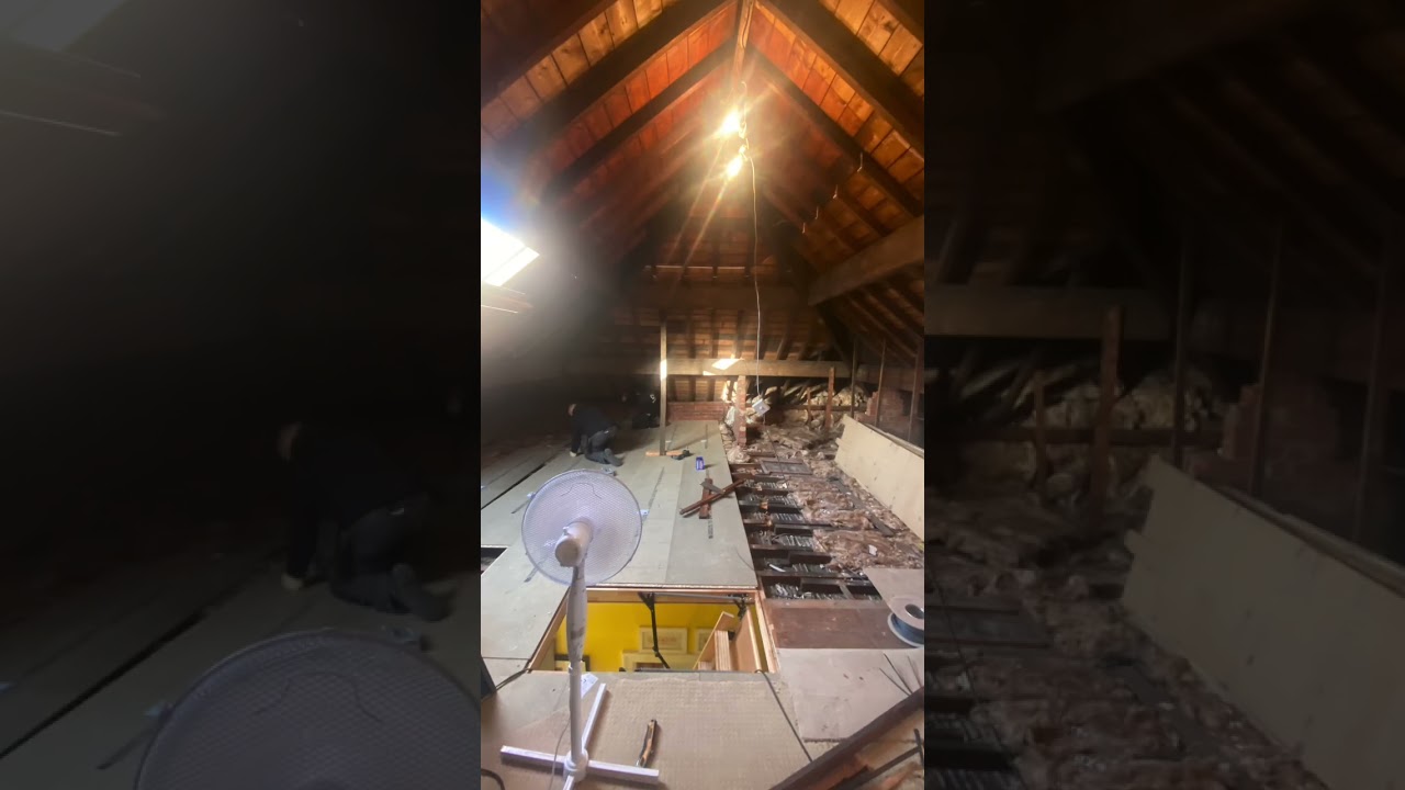HOW TOO MAKE ATTIC STORAGE !!! - 🪜🪜🪜 #attic #storage #beforeandafter